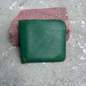 Vintage Louis Vuitton green Epi, leather men’s billfold